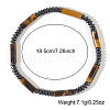 2Pcs 2 Styles Natural 2Pcs 2 Styles Natural Yellow Tiger Eye Cylinder Beads & Synthetic Non-magnetic Hematite Beads Stretch Bracelets for MenYellow Tiger Eye & Synthetic Non-magnetic Hematite Beads Stretch Bracelets for Men NN9022-5