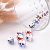 Handmade Printed Porcelain Beads PORC-CF187Y-CF190Y-3