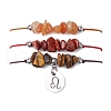 3Pcs Constellations Adjustable Nylon Cord Braided Bead Bracelets for Women Men BJEW-JB11325-05-2