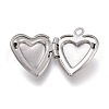 Non-Tarnish 316 Stainless Steel Locket Pendants STAS-Z010-03B-3