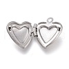 316 Stainless Steel Locket Pendants STAS-Z010-03B-3