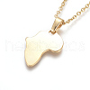 304 Stainless Steel Pendant Necklaces NJEW-F275-19G-1