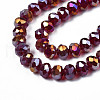Electroplate Glass Beads Strands EGLA-A034-T2mm-B29-3