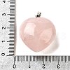 Natural Rose Quartz Pendants G-C188-03G-3
