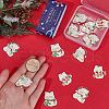 SUNNYCLUE 16Pcs 4 Styles Christmas Theme Alloy Enamel Pendants ENAM-SC0005-35-3