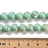 Assembled Synthetic Stone and Trochus Shell Beads Strands G-B128-08C-02-4