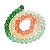 Transparent Painted Glass Beads Strands X1-DGLA-A034-T6mm-A04-5
