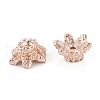 6-Petal Tibetan Style Alloy Bead Caps PALLOY-P244-29RG-3