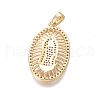 Religion Theme Brass Micro Pave Cubic Zirconia Pendants ZIRC-I032-71G-2