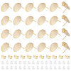 Unicraftale 24Pcs Brass Ear Stud Findings KK-UN0002-83-1
