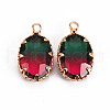 Gradient Color Glass Pendants GLAA-S193-006-B13-2