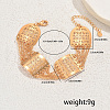Elegant Middle Eastern Style Rectangle Link Bracelet for Women PO9576-5