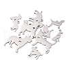 304 Stainless Steel Puppy Pendants STAS-CJ0001-128-1