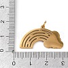 304 Stainless Steel Pendants STAS-K301-02G-3
