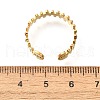 304 Stainless Steel Enamel Open Cuff Rings for Women RJEW-R012-05G-3