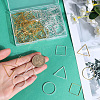 SOFPLATE 120Pcs 6 Styles Brass Linking Rings KK-SP0002-17-3
