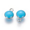 304 Stainless Steel Enamel Charms STAS-O122-D-10P-2