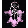 Feather Pendant Decoration with Natural Shell Beaded PW-WG74381-04-1