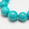 Round Natural Howlite Graduated Beads Strands G-N0132-08-1