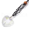 Glass Pendant Decoraton HJEW-JM02026-02-3