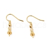 Brass Earring French Hooks with Coil and Ball KK-P225-01G-2