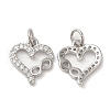 Eco-Friendly Brass Micro Pave Cubic Zirconia Pendants KK-M246-40P-1