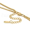 Ion Plating(IP) 201 Stainless Steel Double Layer Necklaces NJEW-K270-12G-3