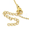 304 Stainless Steel Pendant Necklaces NJEW-M099-01A-G-3