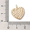 Brass Micro Pave Cubic Zirconia Pendants KK-U038-17G-3