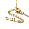 Brass Micro Pave Clear Cubic Zirconia Pendant Necklaces for Women NJEW-E106-08KCG-01-3