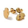PVD Vacuum Plating 304 Stainless Steel Stud Earrings EJEW-Z040-43G-2