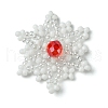 Christmas Seed Beads Beaded Charms PALLOY-MZ00297-02-1