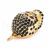 Rack Plating Brass Micro Pave Cubic Zirconia Pendants KK-I689-02G-3