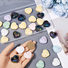 SOFPLATE 30Pcs UV Plating Iridescent Acrylic Beads OACR-SP0001-31-3
