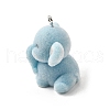 Flocky Opaque Resin Pendants FIND-U030-12P-2