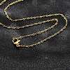Ion Plating(IP) 304 Stainless Steel Cable Chains Necklaces NJEW-F226-04G-04-1