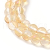 Transparent Electroplate Glass Beads Strands GLAA-T032-T4mm-C13-3