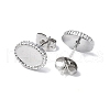 Non-Tarnish 304 Stainless Steel Stud Earring Findings STAS-F286-10P-2