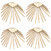Beebeecraft 6Pcs Ion Plating(IP) 304 Stainless Steel Pendants STAS-BBC0002-26-1