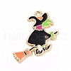 Halloween Alloy Enamel Pendants X-ENAM-M055-15G-1