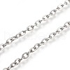 Tarnish Resistant 304 Stainless Steel Cable Chains CHS-L024-018P-2