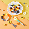 SUNNYCLUE DIY Sunflower Keychain Making Kit DIY-SC0022-42-4