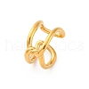 Knot 304 Stainless Steel Open Cuff Ring RJEW-Z082-01A-G-4