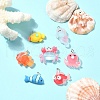 35Pcs 7 Styles Ocean Theme Resin Pendants RESI-YW0001-68-4