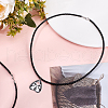 Beebeecraft 2Pcs Braided Round Leather Cord Necklace Making NJEW-BBC0001-19A-01-4