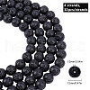 Olycraft 4 Strands Natural Lava Rock Beads Strands G-OC0001-62-12mm-2