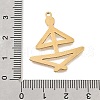 304 Stainless Steel Pendants STAS-S176-17G-3