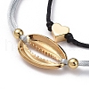 Adjustable Nylon Thread Braided Bead Bracelet Sets X-BJEW-JB05039-01-3