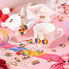  26Pcs 13 Styles Rainbow Color Pride Alloy Enamel Pendants ENAM-TA0001-88-7