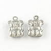 Tarnish Resistant Bear 201 Stainless Steel Charm Pendants STAS-R075-14-1